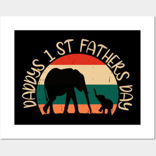 Daddy's 1st Father's Day T-Shirt Posters and Art